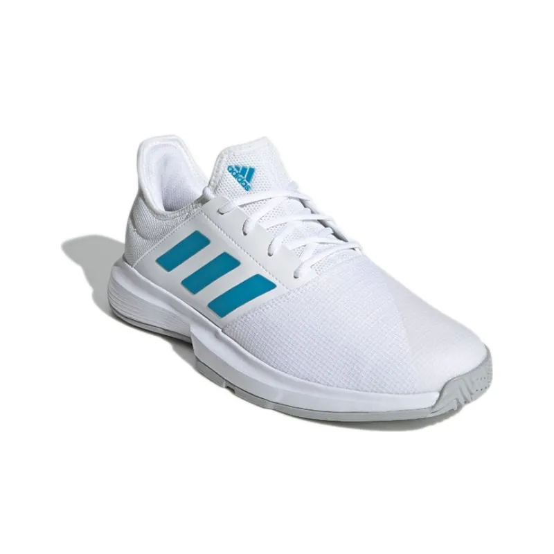 Adidas GameCourt 'White Sonic Aqua'-2