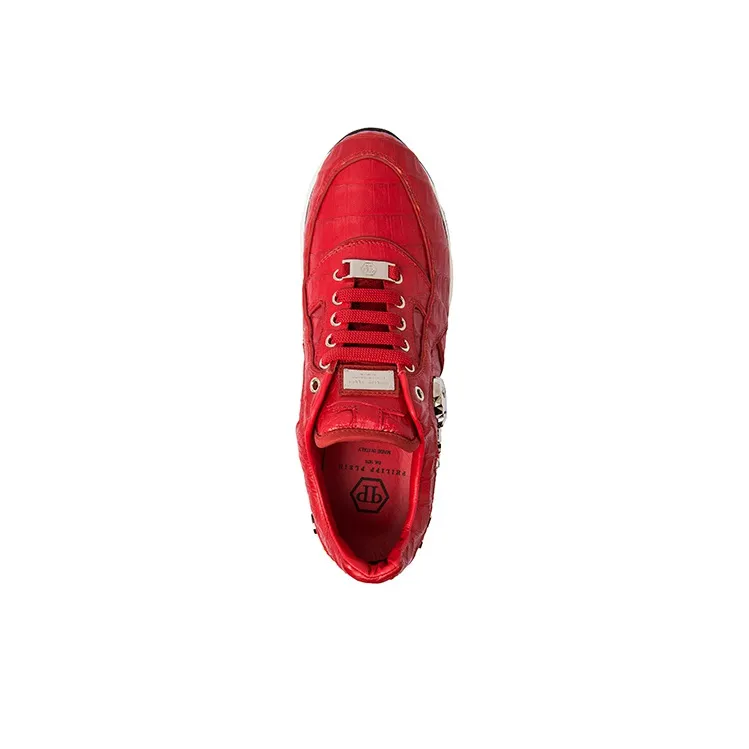 PHILIPP PLEIN Casual Shoes Men Low-Top Red-3