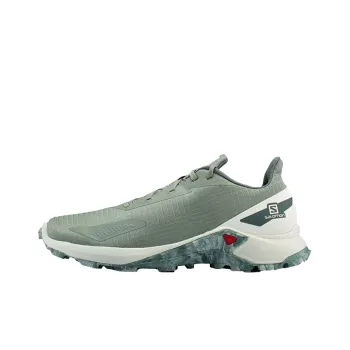 SALOMON ALPHACROSS Anti-Slip And Wear-Resistant Breathable Low-Top Casual Shoes Men's Gray Green