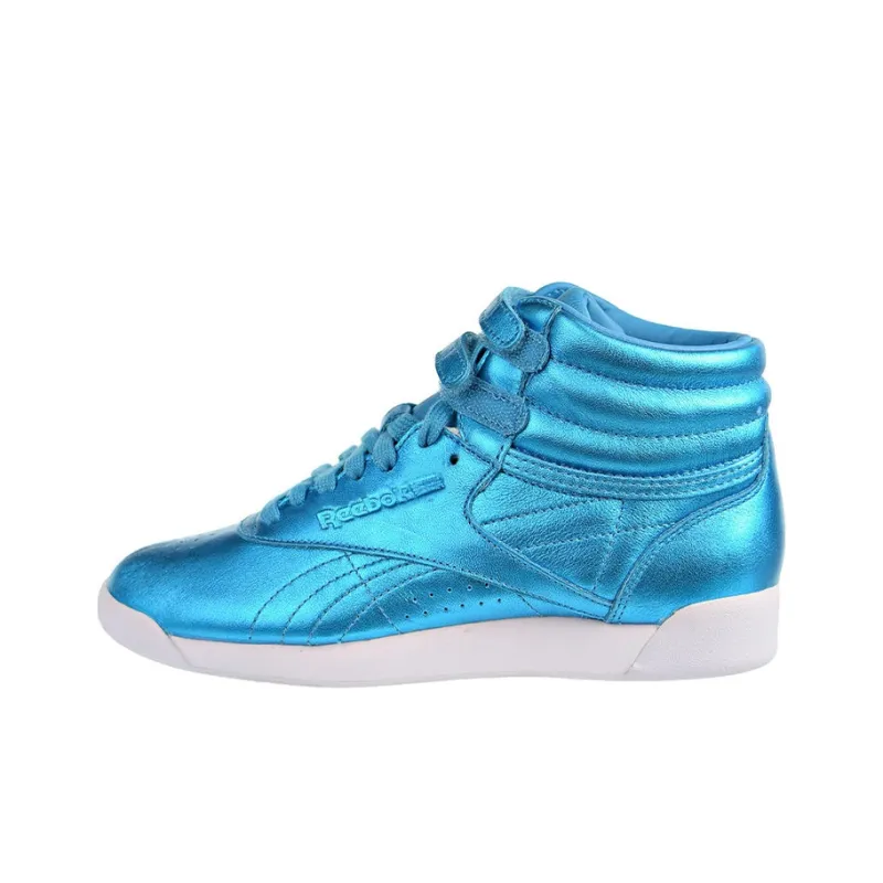 Reebok Women's Freestyle Hi Metallic 'Feather Blue' Women's-0