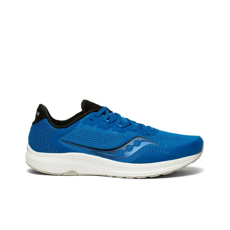 Saucony Freedom 4 Cushioned Anti-Slip And Wear-Resistant Lightweight Low-Top Casual Running Shoes Men's Blue White-1