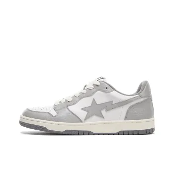 A BATHING APE Court Sta Low 'White Gray'