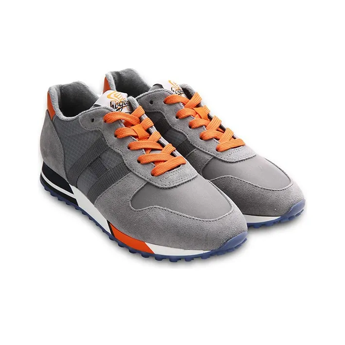 HOGAN H383 Casual Shoes Men Low-Top Gray-2