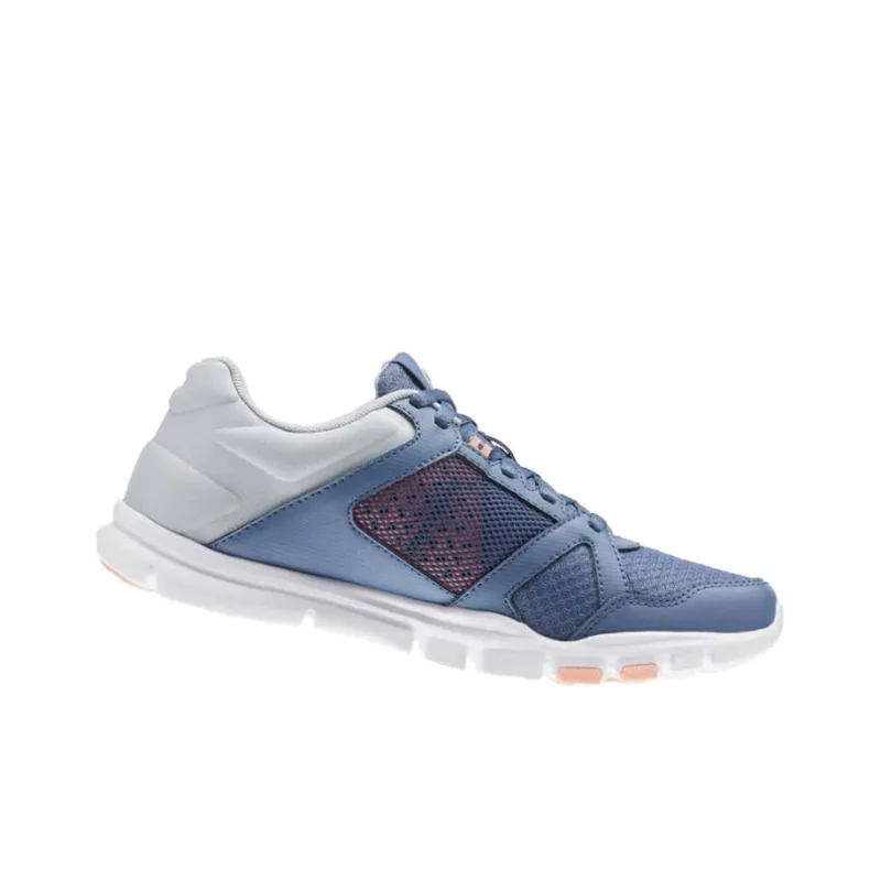 Reebok Yourflex Trainette Breathable Lightweight Low-Top Running Shoes Women's Gray Blue-3