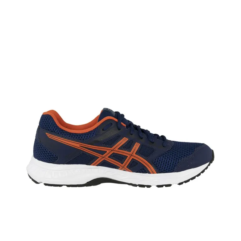 Asics Gel-Contend 5 Wear-Resistant Low-Top Running Shoes Men's Blue Orange-1