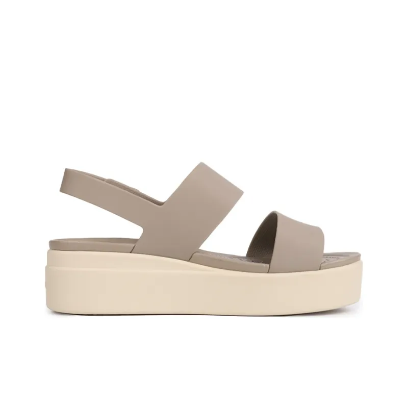 Crocs Brooklyn Thick Sole Sandals Gray Women's-1