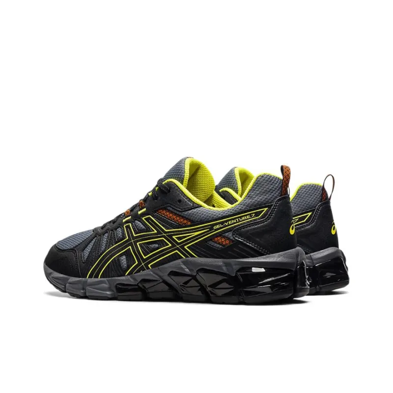 Asics Gel-Venture 180 Anti-Slip And Wear-Resistant Breathable Low-Top Running Shoes Men's Black Gray-3