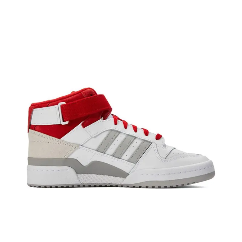 Adidas Forum Mid White Red Grey-1