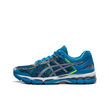 Asics Gel-Kayano 22 Wear-Resistant Low-Top Running Shoes Men's Blue Silver Black