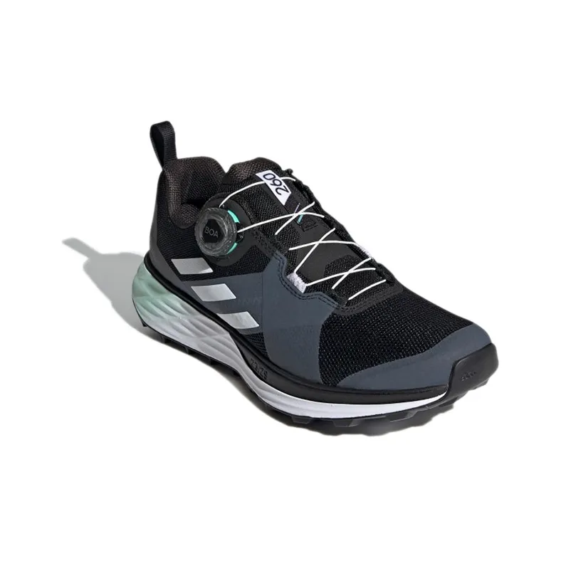 Adidas Terrex Two Boa Low-Top Running Shoes Women's Black White Gray-2