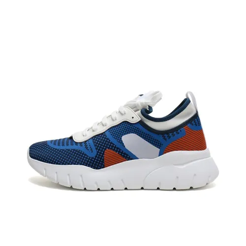 BALLY Casual Shoes Men Low-Top Blue White