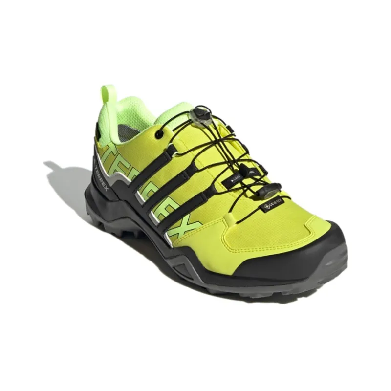 Adidas Terrex Swift R2 GTX Breathable Low-Top Outdoor Shoes Men's Yellow Black-2
