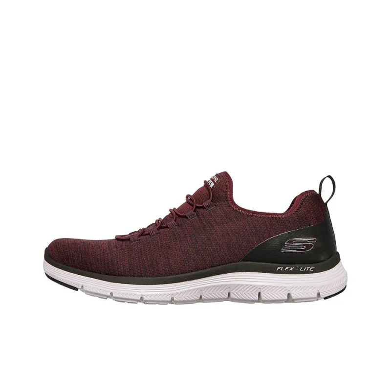 Skechers Flex Advantage 4.0 Contributor Breathable Low-Top Running Shoes Men's Dark Red-0