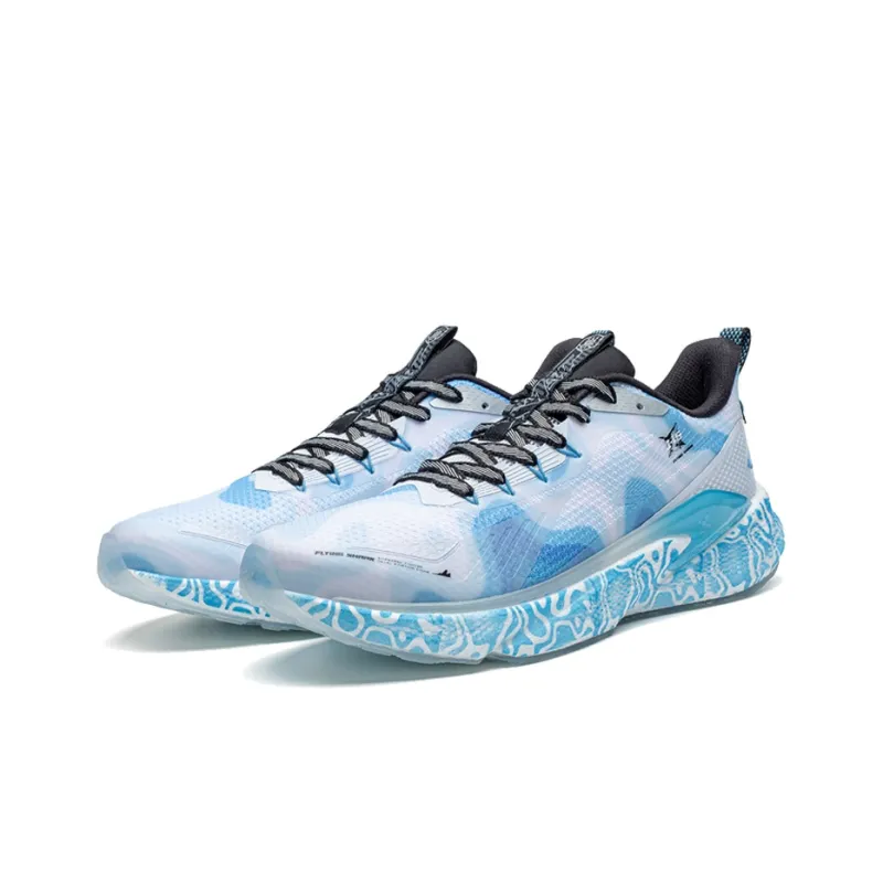 XTEP Shock Absorbers With Slip Resistant And Abrasion Resistant Properties Low Top Running Shoes Men's Blue-1
