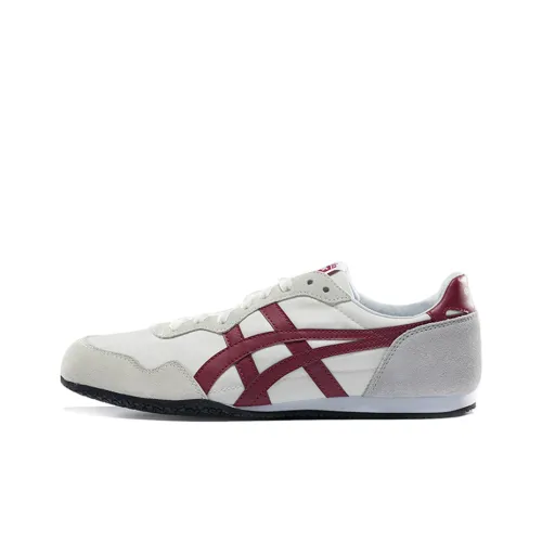 Onitsuka Tiger Serrano Casual Shoes Unisex Low-Top Milk White/Dark Red