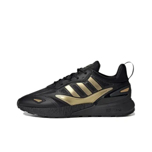 Adidas Originals ZX 2K BOOST 2.0 Lifestyle Shoes Unisex Low-Top Black/Gold