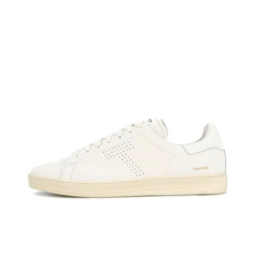 TOM FORD Skateboard Shoes Men Low-Top White