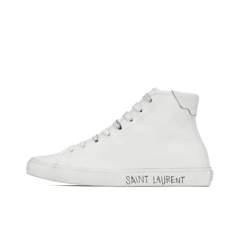 SAINT LAURENT Malibu Mid Optic White-0