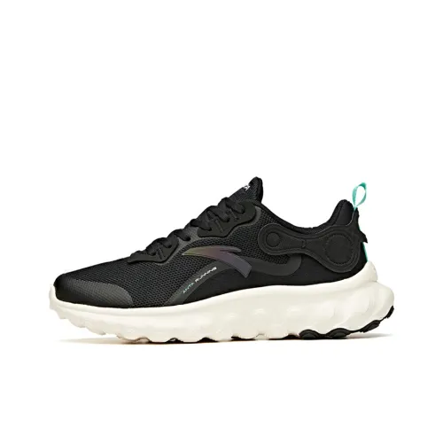 ANTA Running Shoes Men Low-Top Black/Parrot Green