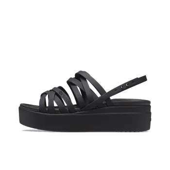 Crocs Brooklyn Strappy Black Sandals Women's