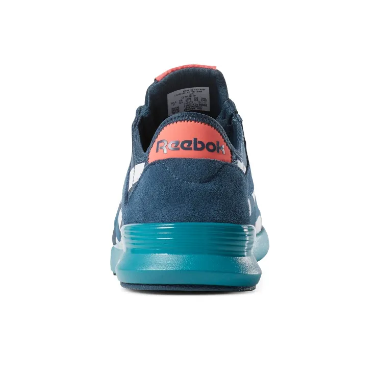 Reebok Classic Nylon Running Shoes Women's Low-Top Midnight Blue/White-3