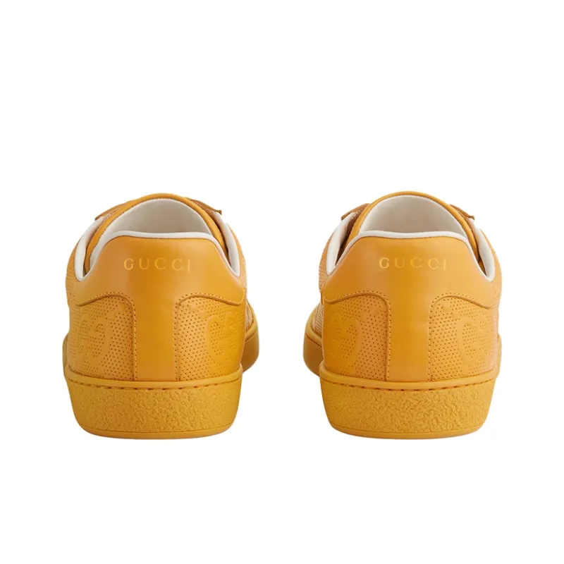GUCCI Ace Gg Embossed Yellow-3