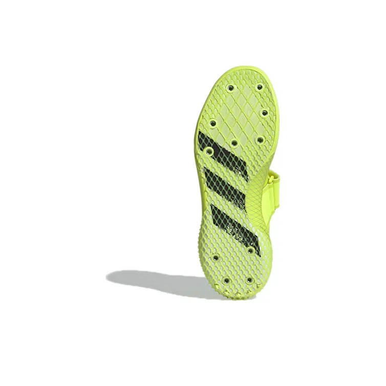 Adidas Adizero Javelin Cushioned Wear-Resistant Coverage Mid-Top Running Shoes Men's Fresh Green-5