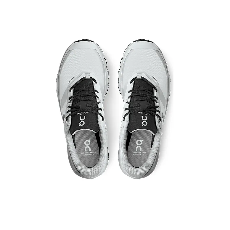 On Running Cloudventure Waterproof Glacier Black Women's-3