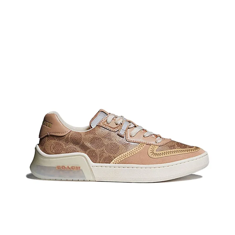COACH CitySole Court Stylish Skateboarding Shoes Women's Dark Brown-1