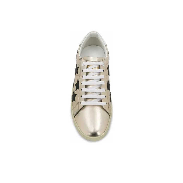 SAINT LAURENT Low Top Athletic Shoes Men's Gold-3