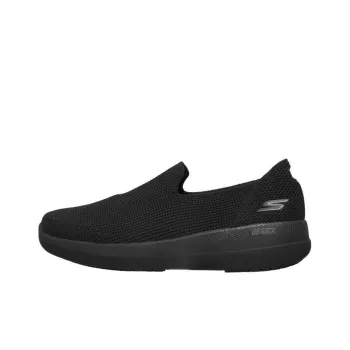 Skechers GO WALK Stability Cushioning Anti Slip And Wear Resistant Low Top Casual Shoes Men's Pure Black