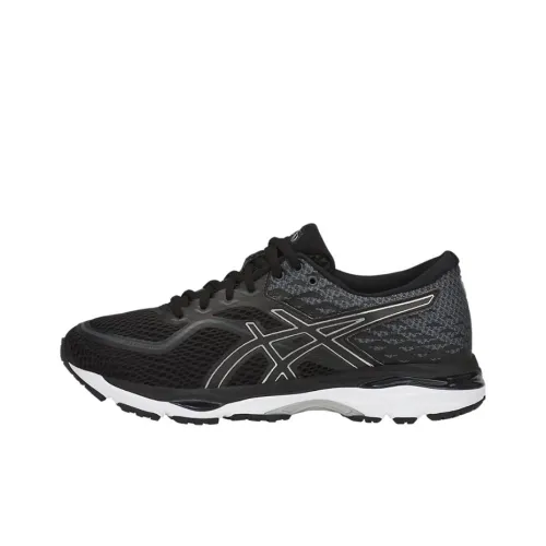 Asics Gel-Cumulus 19 Durable Breathable Low-Top Running Shoes Women's Black White
