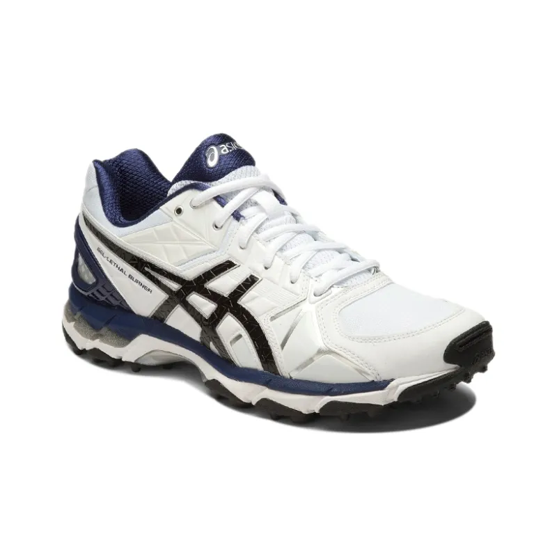 Asics Gel-Lethal Burner Anti-Slip Wear-Resistant Mid-Top Running Shoes Men's White Black-2