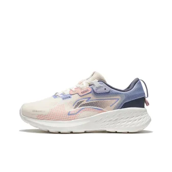 LiNing Element Cushioning Anti Slip And Wear Resistant Low Top Casual Shoes Women's Pink Apricot