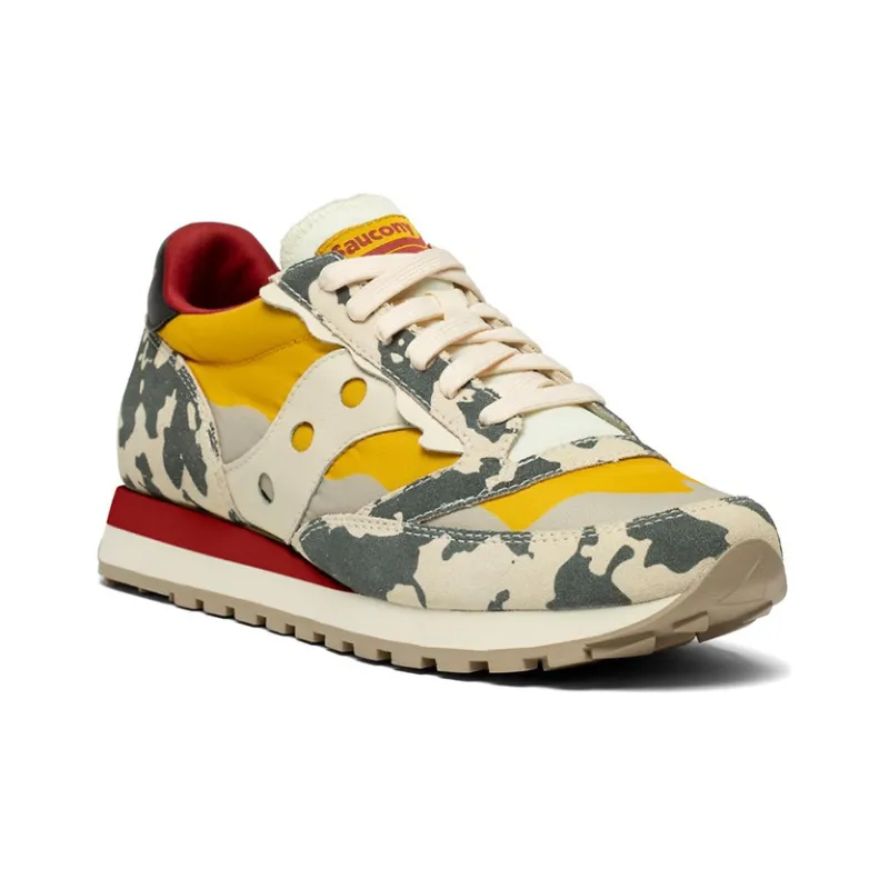 Saucony Jazz 81 Running Shoes Unisex Low-Top Yellow/Green/Red/White-2