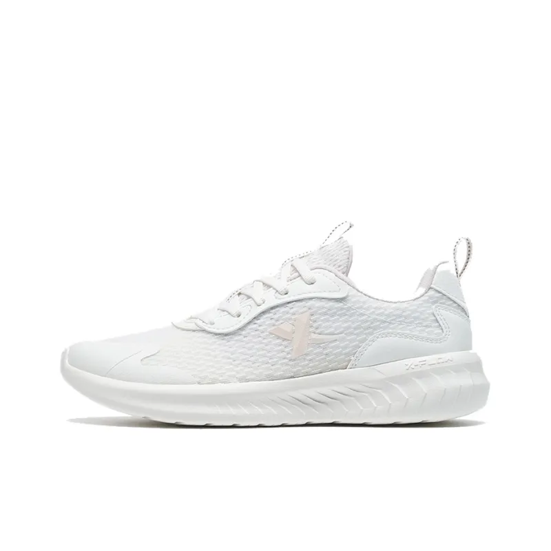 XTEP Cushioning, Slip Resistant, And Abrasion Resistant Low Top Running Shoes Women's White-0