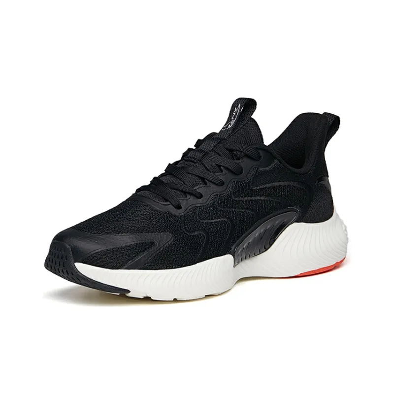 Anta Running Collection Breathable Lightweight And Wear-Resistant Low-Top Running Shoes Men's Black-1