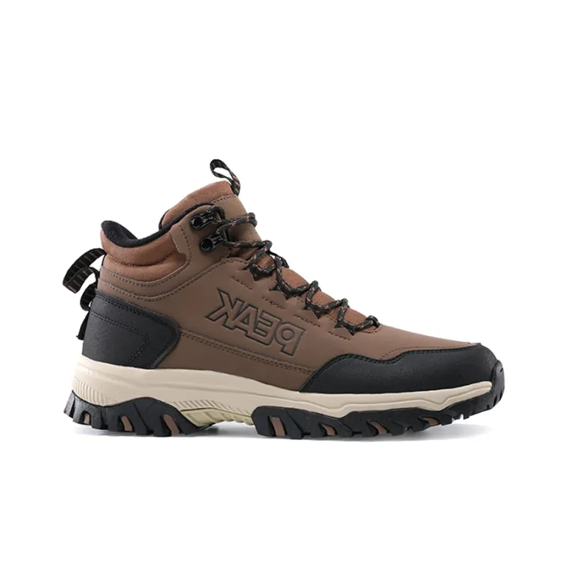 PEAK High Top Sports Casual Shoes Men's Brown-1