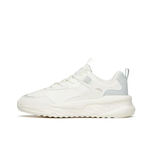 Anta Life Collection Wear Resistant Low Top Casual Shoes Women's White Green