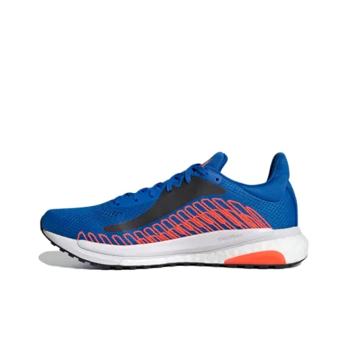 Adidas Solar Glide Series Running Shoes Men Low-Top Blue/Silver/White