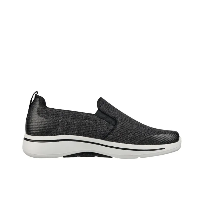 Skechers GO WALK 1 Arch Fit - Our Earth Cushioning Anti-Slip And Wear-Resistant Low-Top Casual Shoes Men's Black Gray-1