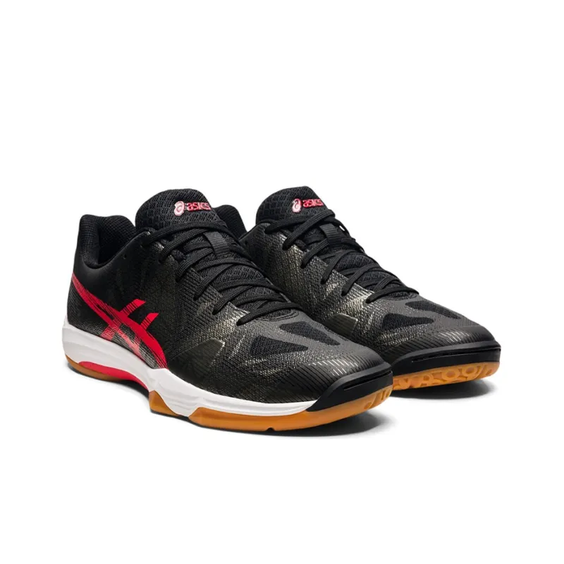 Asics Gel-Fastball Anti-Slip Wear-Resistant Low-Top Running Shoes Men's Black Red-1