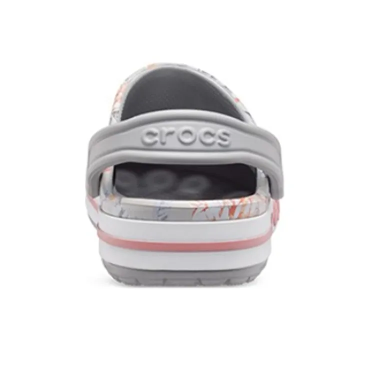Crocs Bayaband Beach Light Grey Flowers Sandals-3