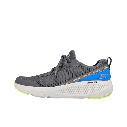 Skechers GO RUN Elevate Cushioning Anti-Slip And Wear-Resistant Low-Top Casual Running Shoes Men's Gray