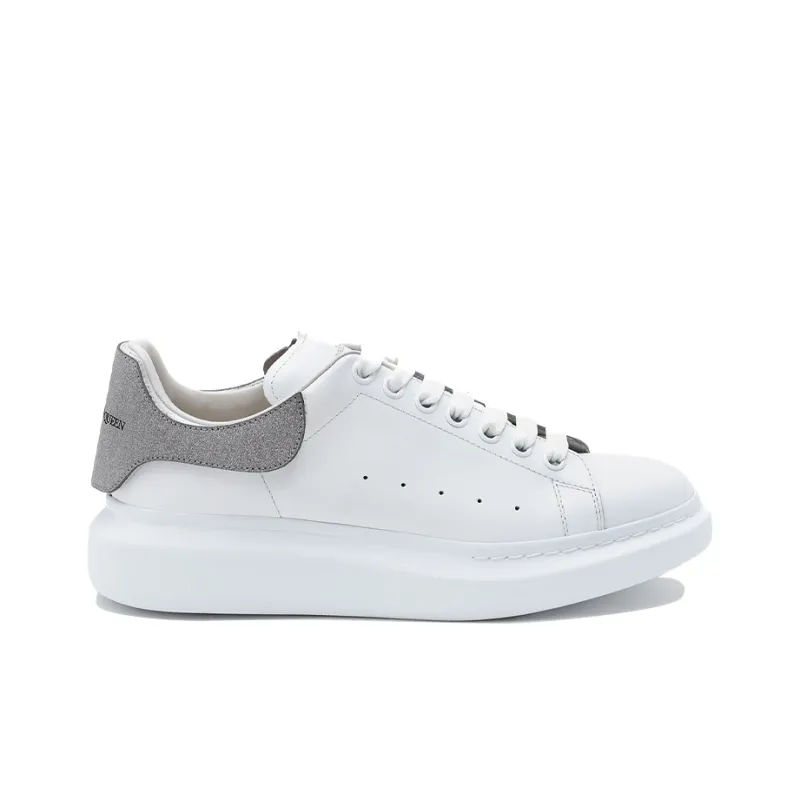 Alexander McQueen Oversized Sneaker 'White Grey Suede'-1