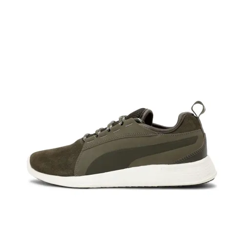 PUMA Running Shoes Men Low-Top Olive Green