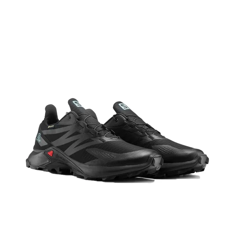 SALOMON Supercross Blast GTX Slip Resistant, Abrasion Resistant, Breathable Low Top Hiking Shoes Men's Black-2