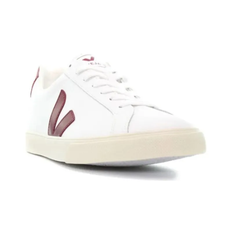VEJA Esplar Low Top Stylish Skateboarding Shoes Unisex White Red-2