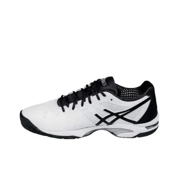Asics Gel-Solution Speed 3 Anti-Slip And Wear-Resistant Breathable Low-Top Running Shoes Men's White Black