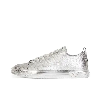 Giuseppe Zanotti/GZ Blabber Low Top Skateboard Shoes Men's Silver